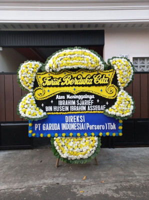 Papan Bunga Duka di Harjamukti