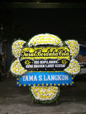 Papan Bunga Duka di Harjamukti