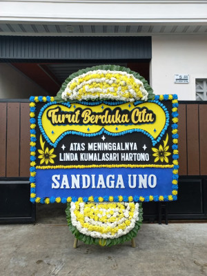 Papan Bunga Duka di Harjamukti