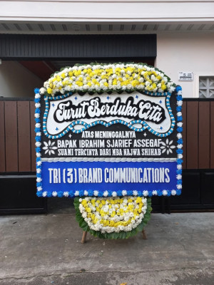 Papan Bunga Duka di Harjamukti